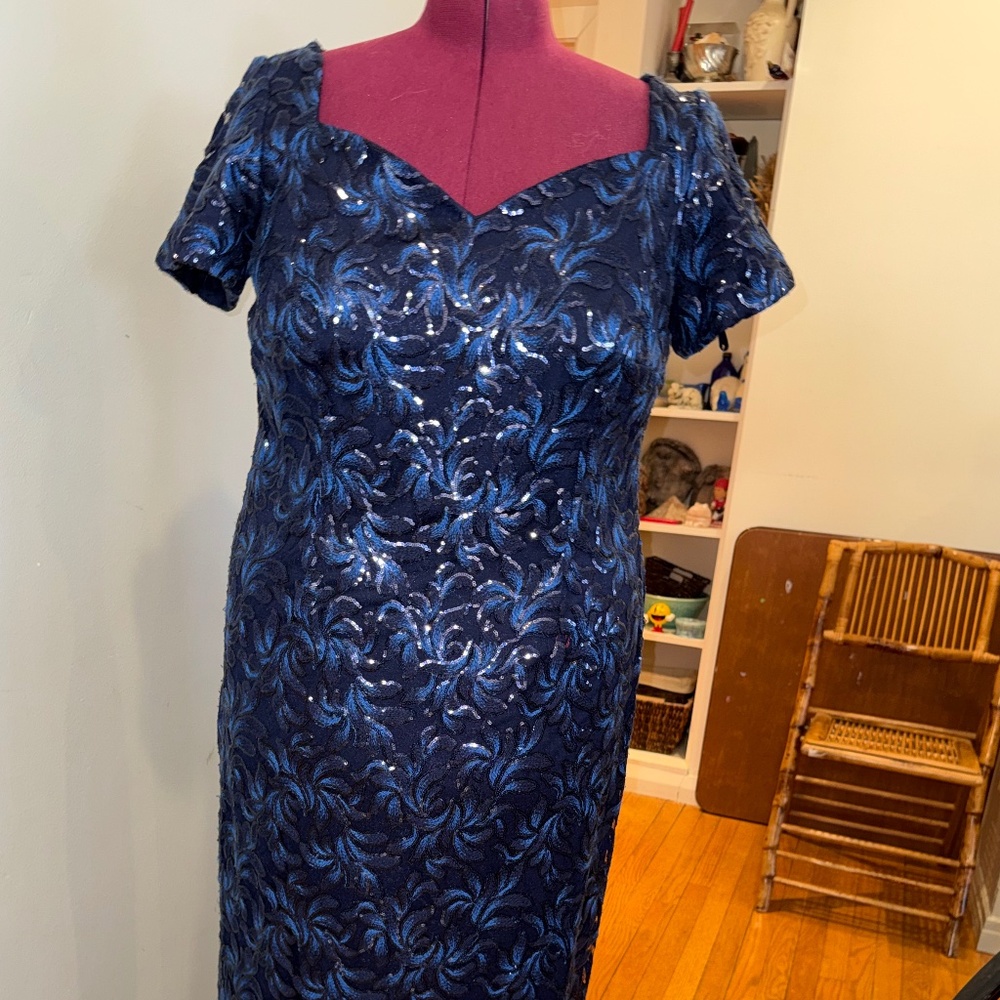 Blue Formal Sequin Dress